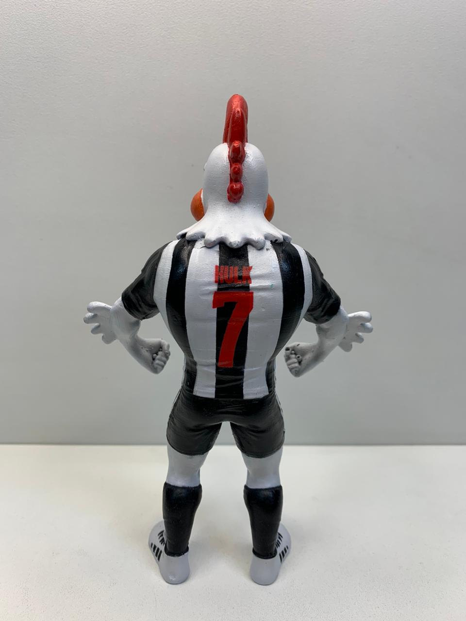 Estátua do Mascote Galo Doido + Escudo do Atlético Mineiro